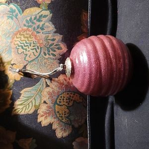 Pink glitter ornament